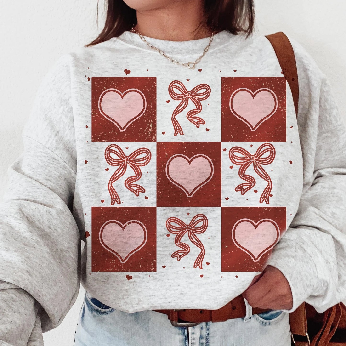 Heart & Bow Check