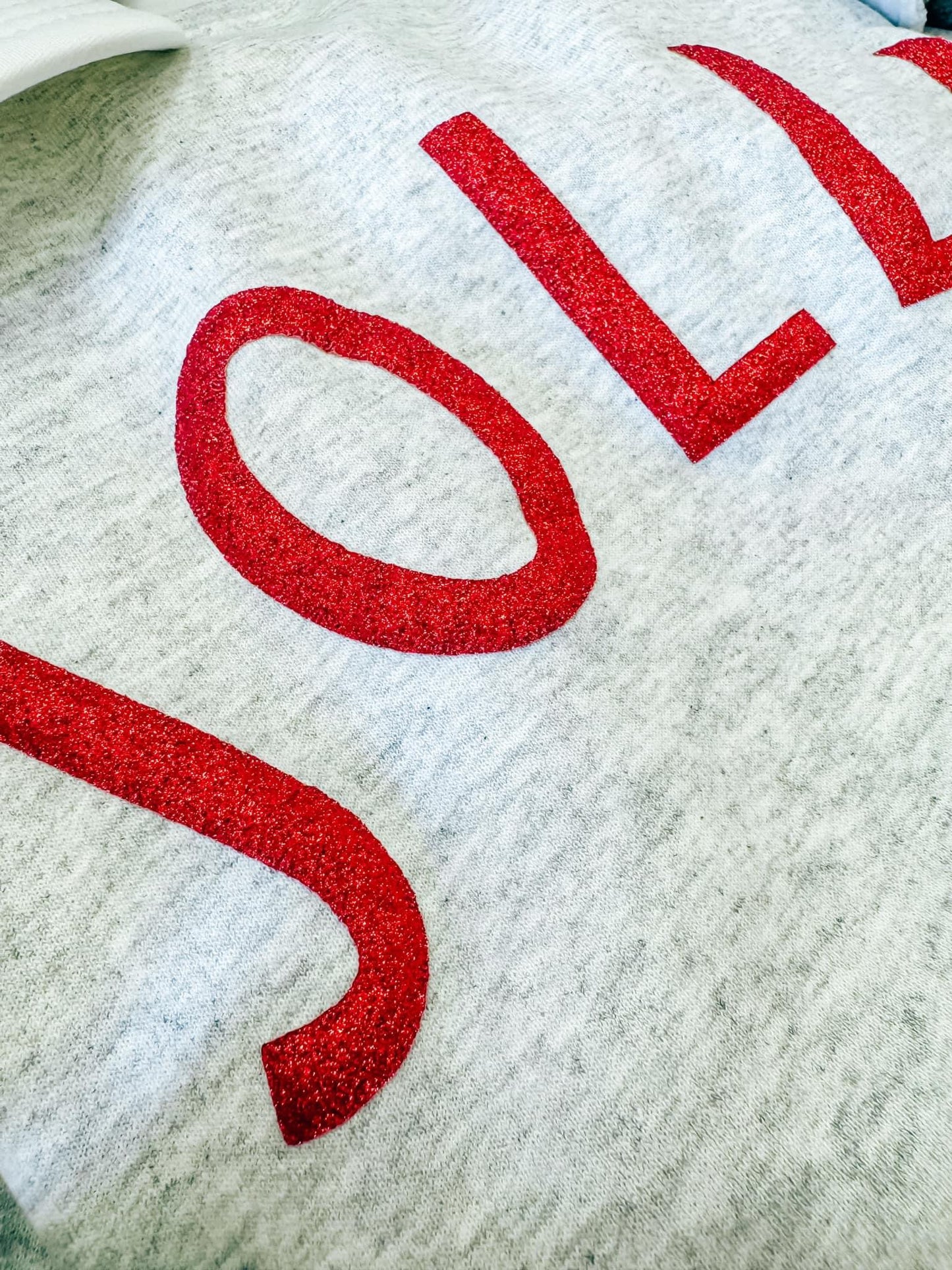 Puff Red Sparkle Jolly Sweashirt