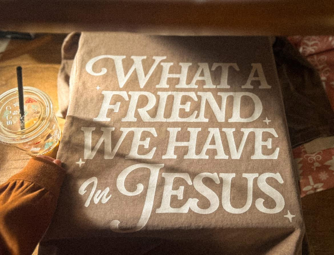 Friend in Jesus Expresso Tee