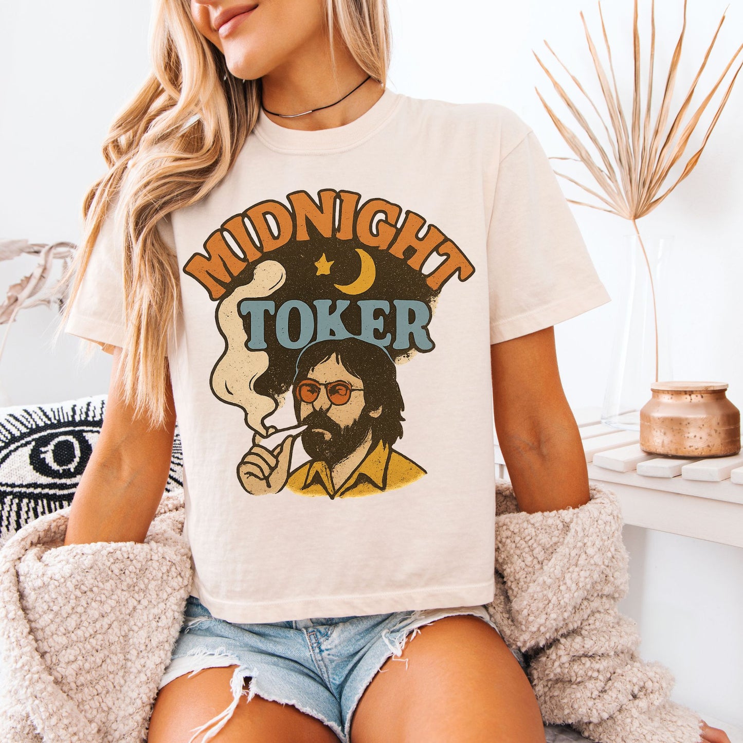 Boxy Crop Midnight Toker Tee