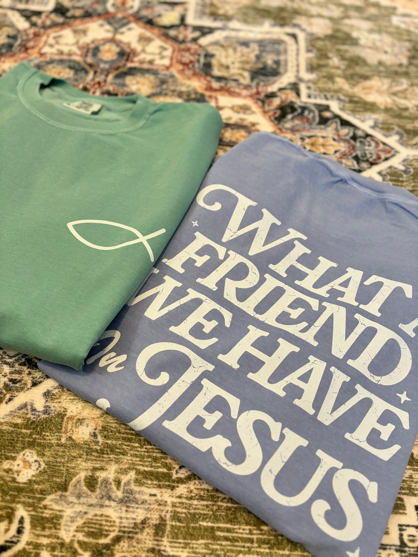 What A Friend We Have In Jesus Denim Tee
