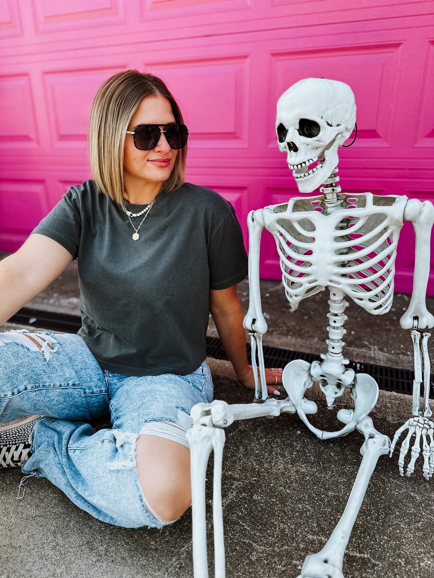 Skelly On Your Back Tee