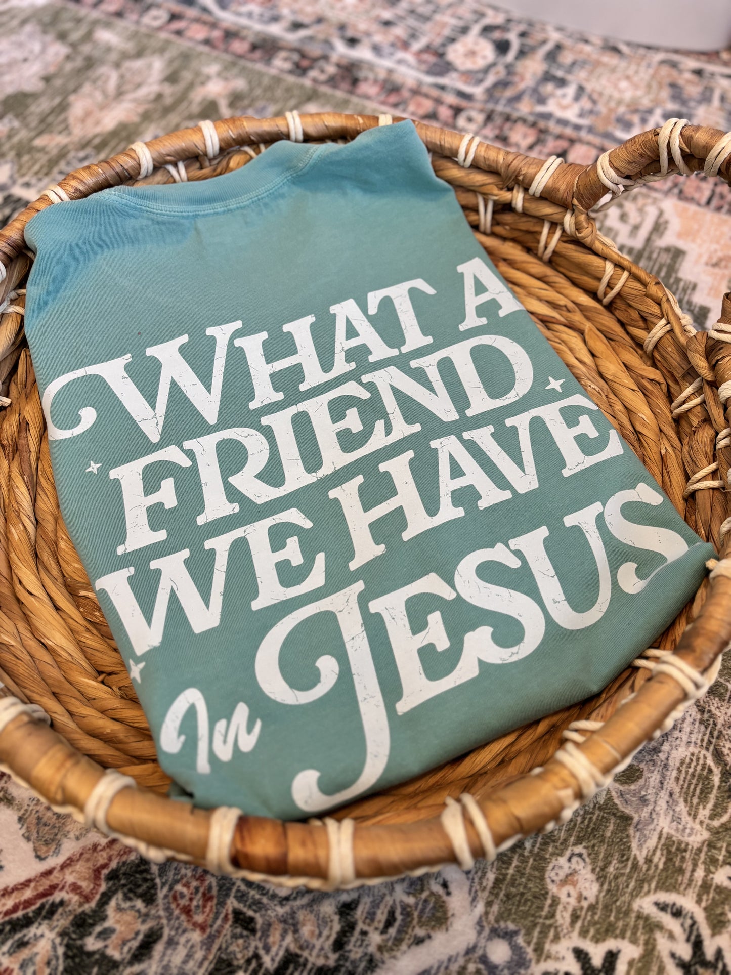 Seafoam What A Friend We Have in Jesus