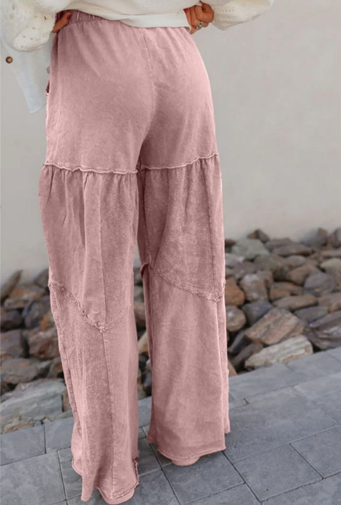 Maybe Mauve Flowy Pants