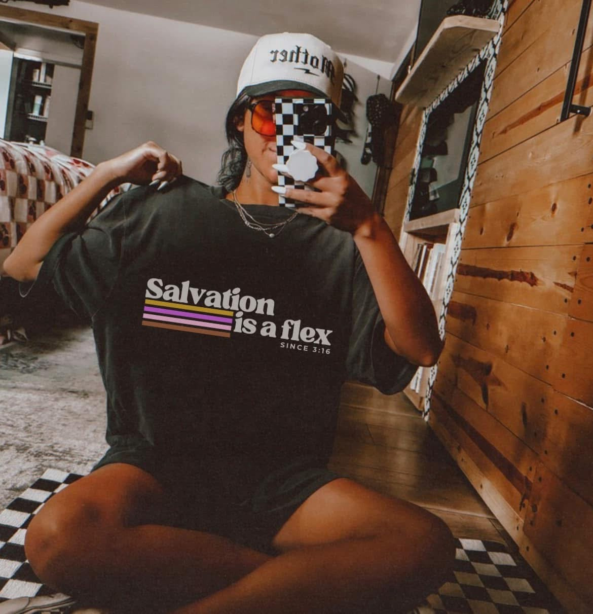 Salvation Is A Flex Tee