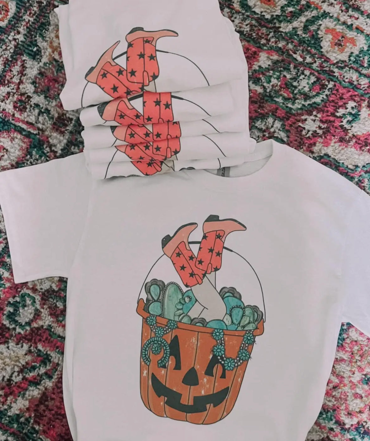 Turquoise Halloween Bucket