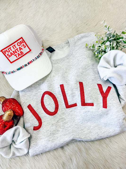 Puff Red Sparkle Jolly Sweashirt