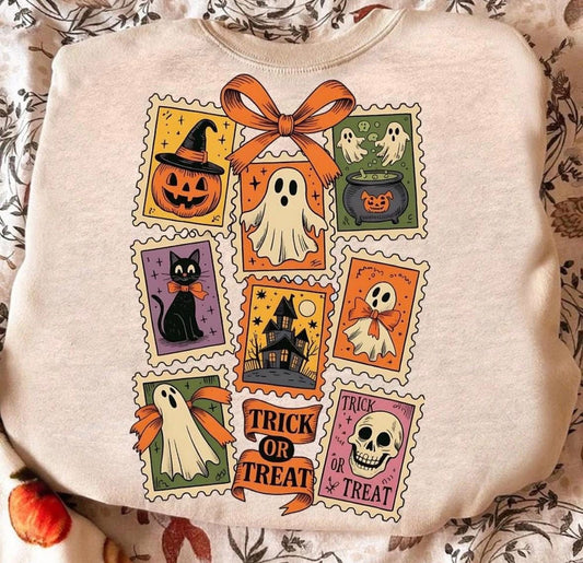 Halloween Stamp Sweatshirt