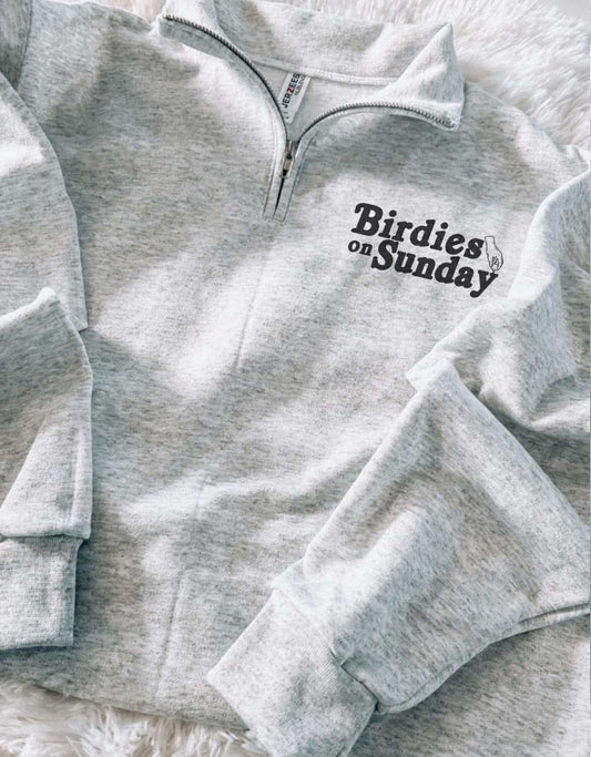 Birdies on Sunday Quarterzip Pullover
