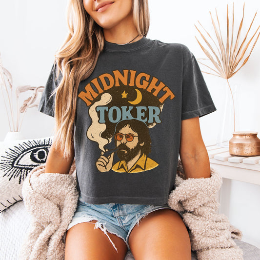 Boxy Crop Midnight Toker Tee