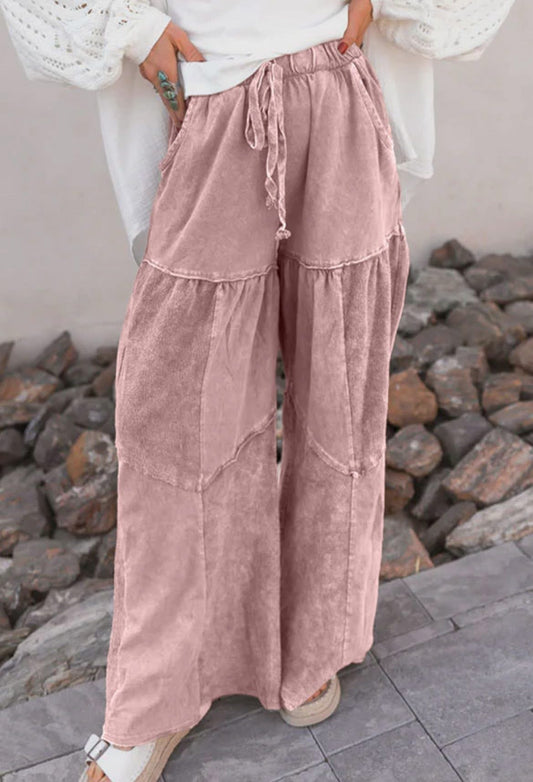Maybe Mauve Flowy Pants