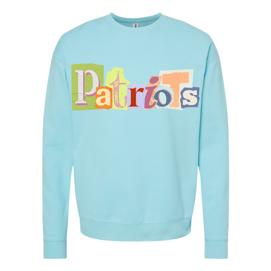 Patch Letter- Patriots Sweatshirt