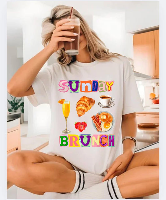 Sunday Brunch Oversized Tee