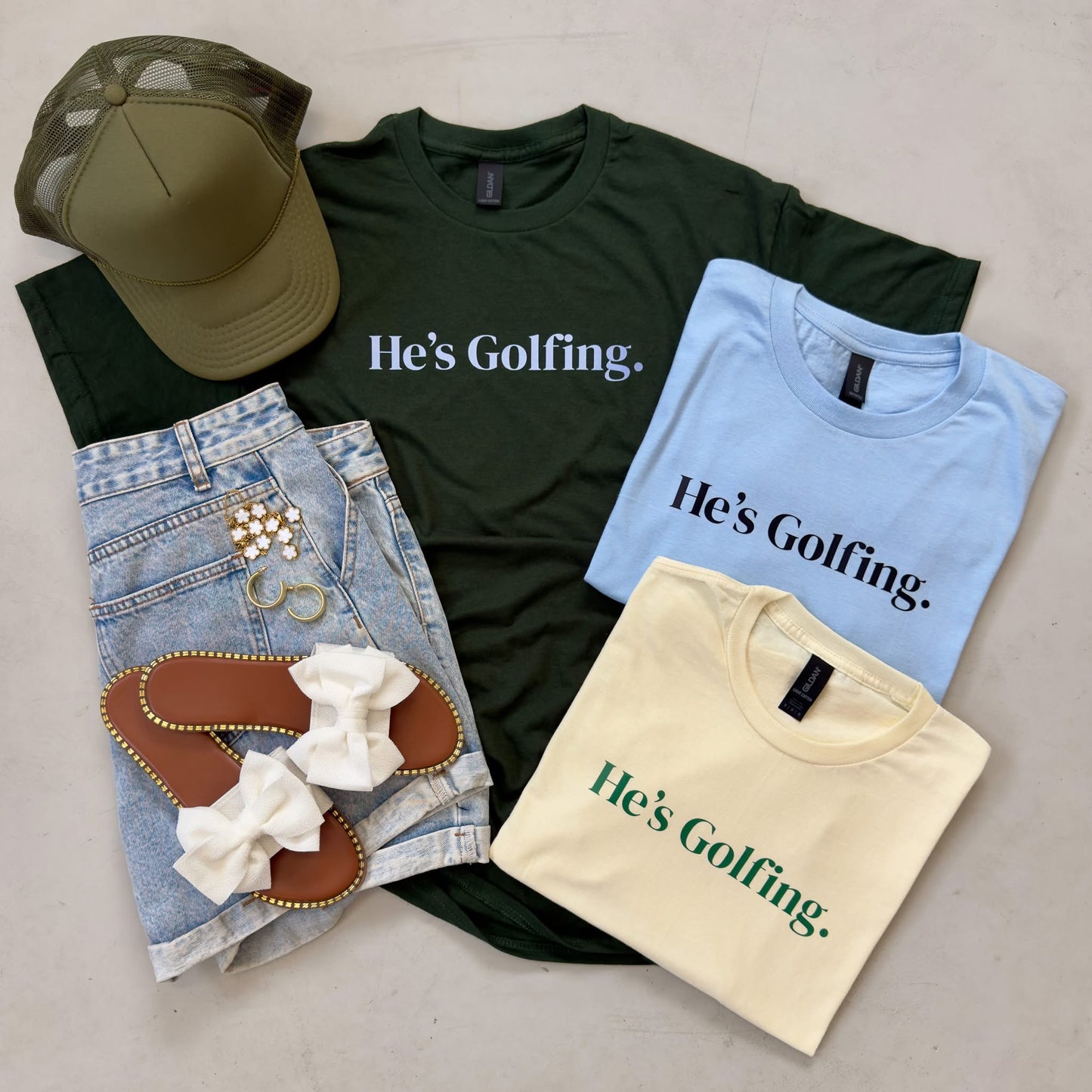 He’s Golfing