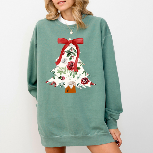 Floral Christmas Tree (Comfort Color)
