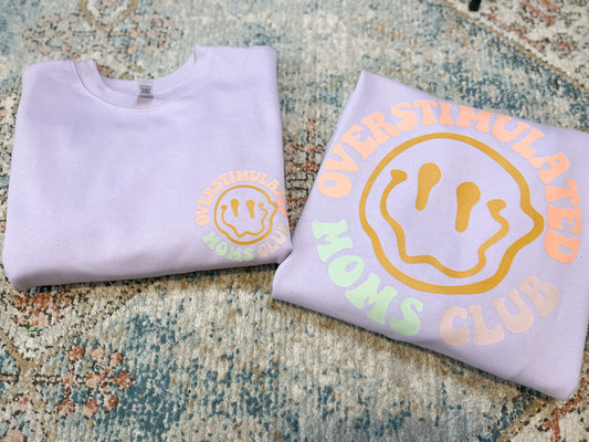 Pastel Overstimulated Mom Crew